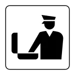 Customs Baggage Check SVG Icon